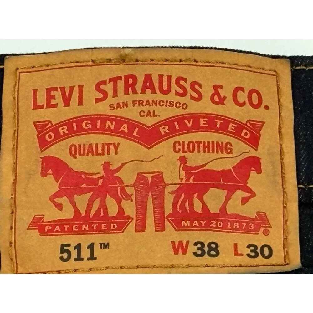 Levi’s 511 Slim Fit Jeans Men’s 38x30 Dark Wash Stretch Denim